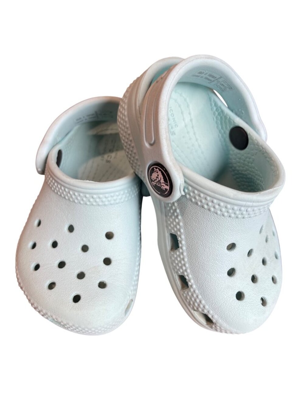 CROCS Classic Clogs Unisex Baby Size 5 Blue Slip On Shoes Waterproof Lightweight